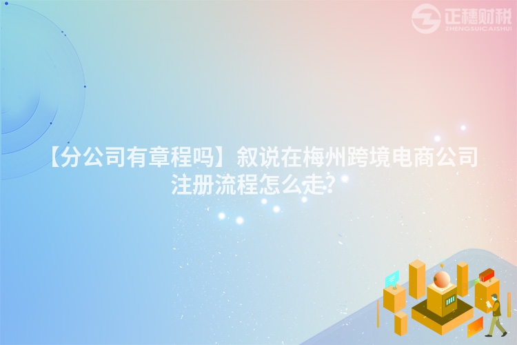 【分公司有章程嗎】敘說在梅州跨境電商公司注冊流程怎么走？