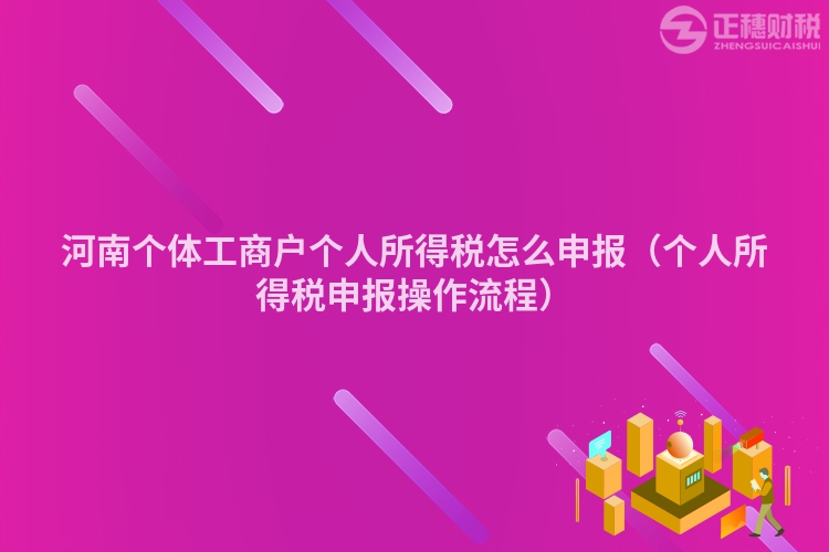 河南個體工商戶個人所得稅怎么申報（個人所得稅申報操作流程）