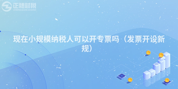 現在小規模納稅人可以開專票嗎（發票開設新規）