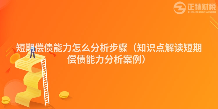 短期償債能力怎么分析步驟（知識點(diǎn)解讀短期償債能力分析案例）