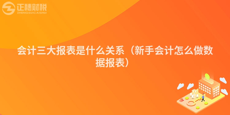 會計三大報表是什么關系（新手會計怎么做數據報表）