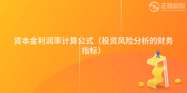 資本金利潤(rùn)率計(jì)算公式（投資風(fēng)險(xiǎn)分析的財(cái)務(wù)指標(biāo)）