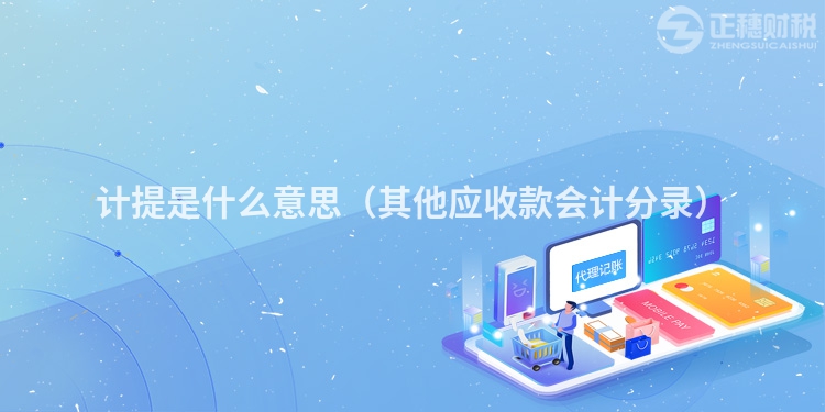 計提是什么意思（其他應收款會計分錄）