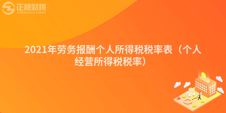 2023年勞務報酬個人所得稅稅率表（個人經營所得稅稅率）