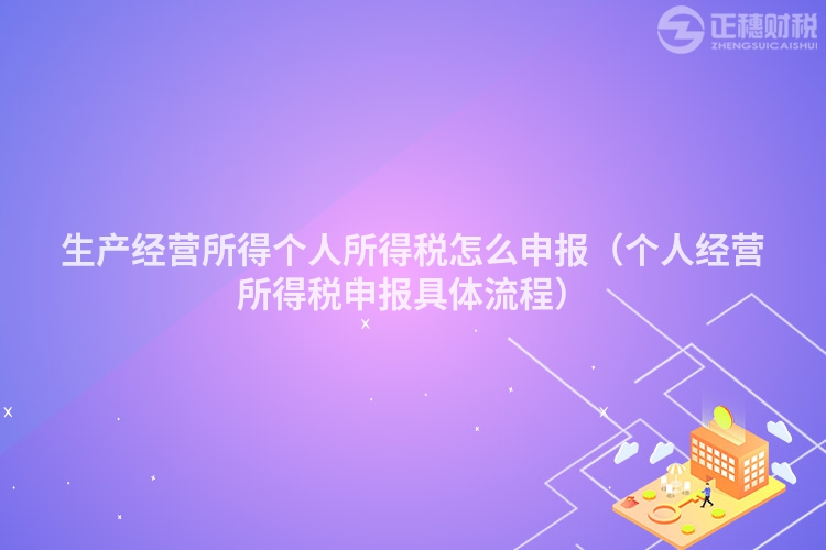 生產經營所得個人所得稅怎么申報（個人經營所得稅申報具體流程）