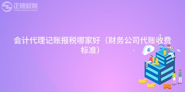 會計代理記賬報稅哪家好（財務公司代賬收費標準）